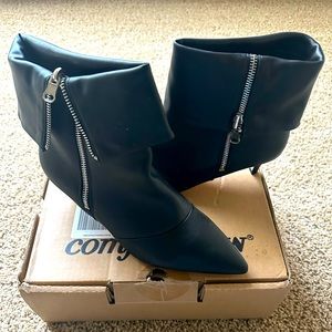 Women’s Comfy Fit Barbi Kitten Heel faux Leather Booties